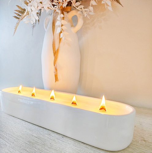 Centrepiece Candle | White
