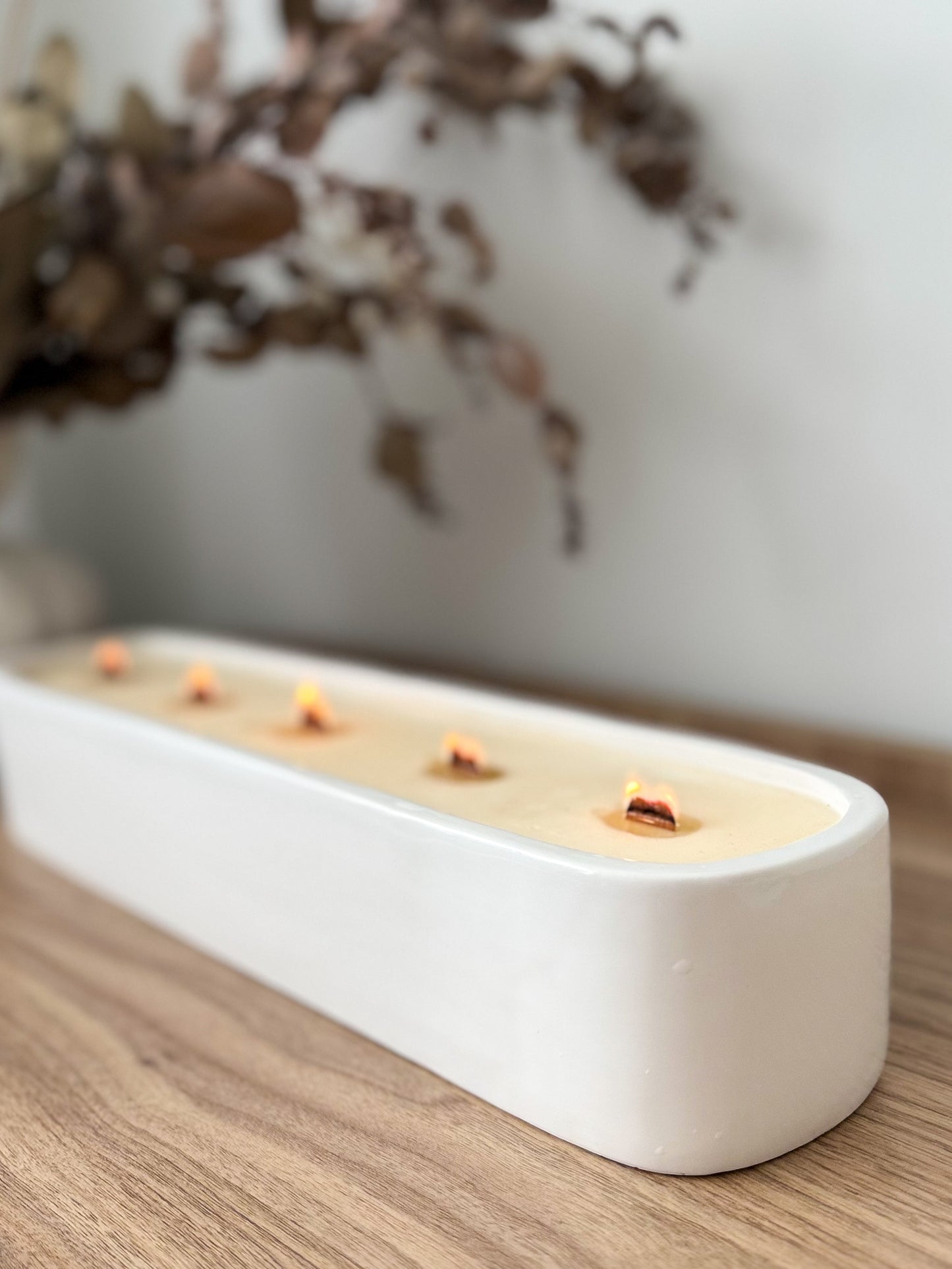 Centrepiece Candle | White
