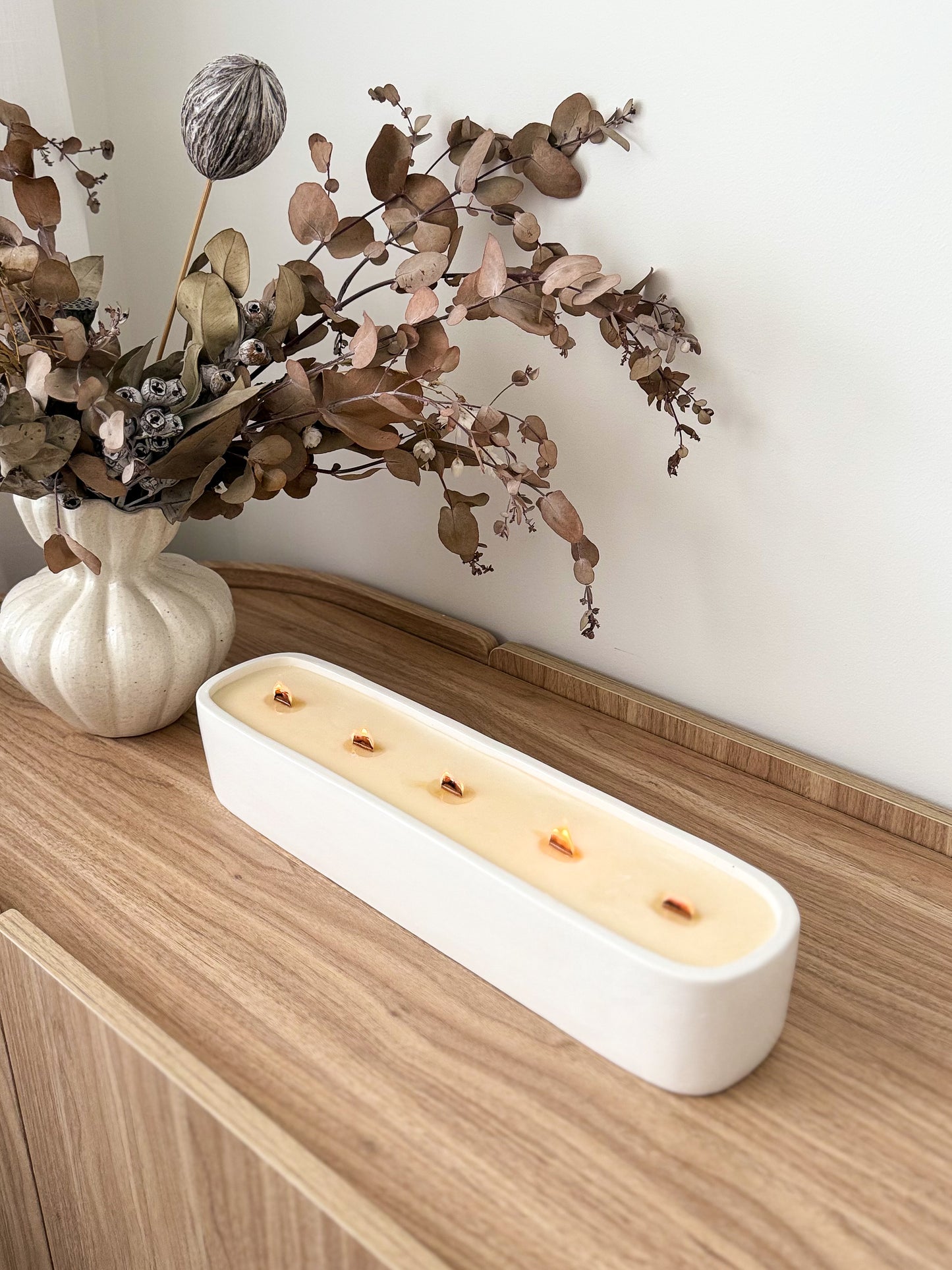 Centrepiece Candle | White