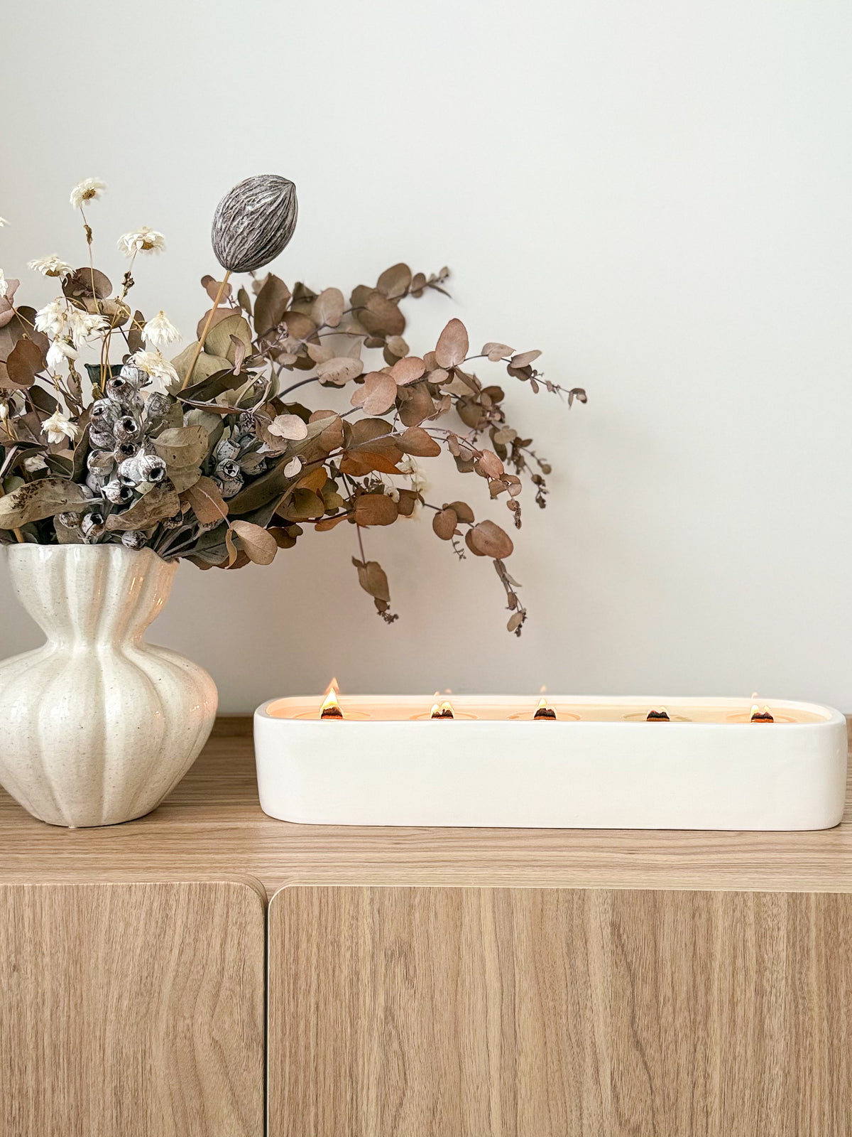 Centrepiece Candle | White