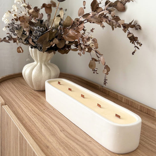 Centrepiece Candle | White