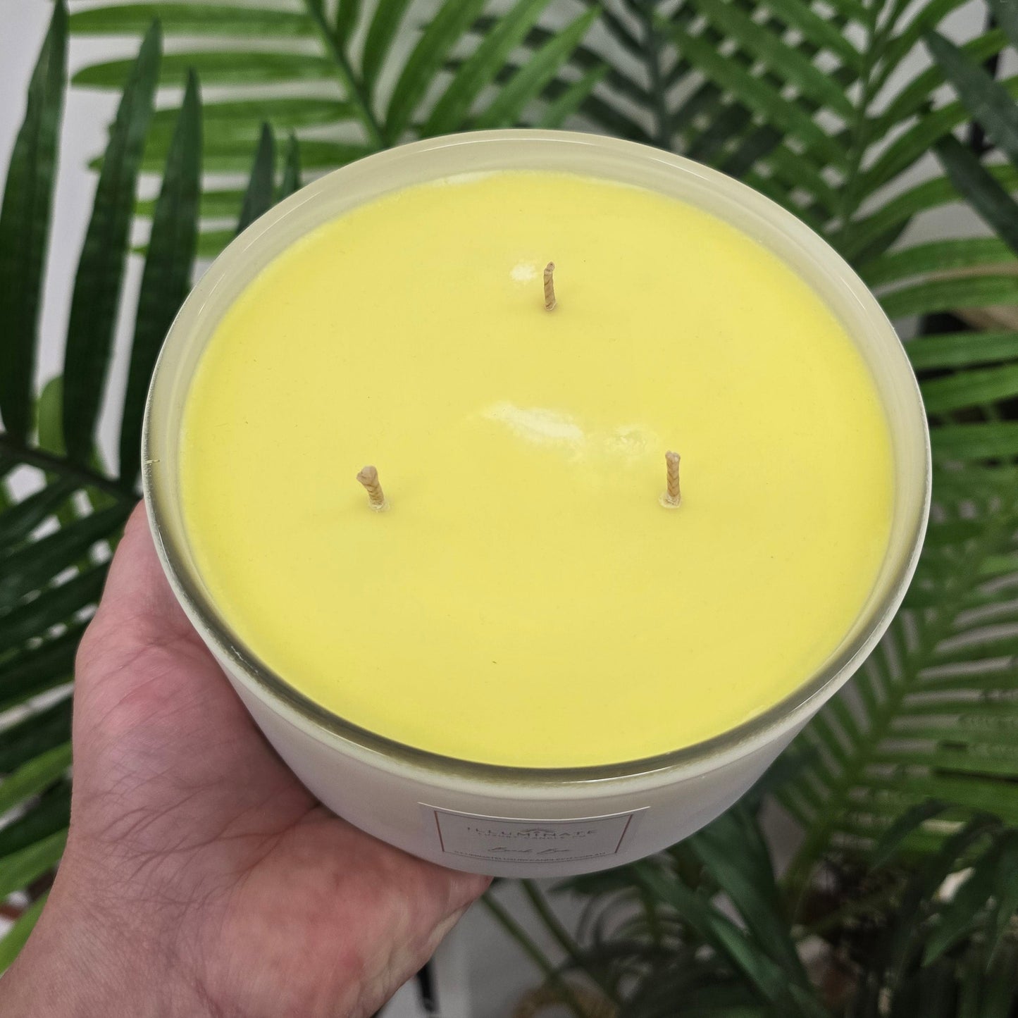 White Candle Bowl CLEARANCE