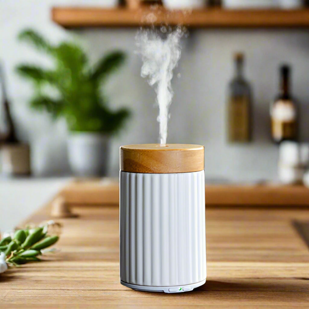Ultrasonic Diffuser | White + Wood