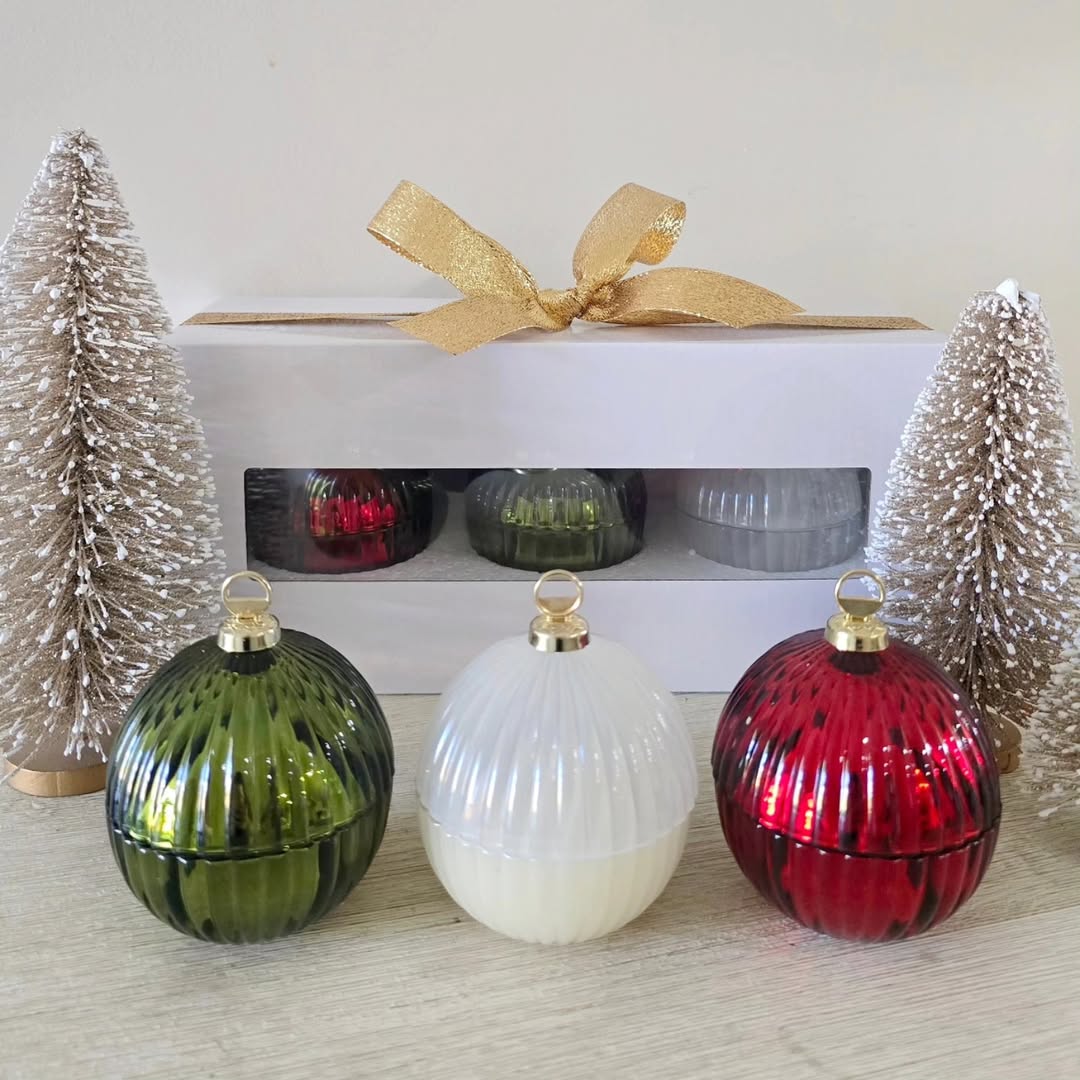 Baby Bauble Candle Trio